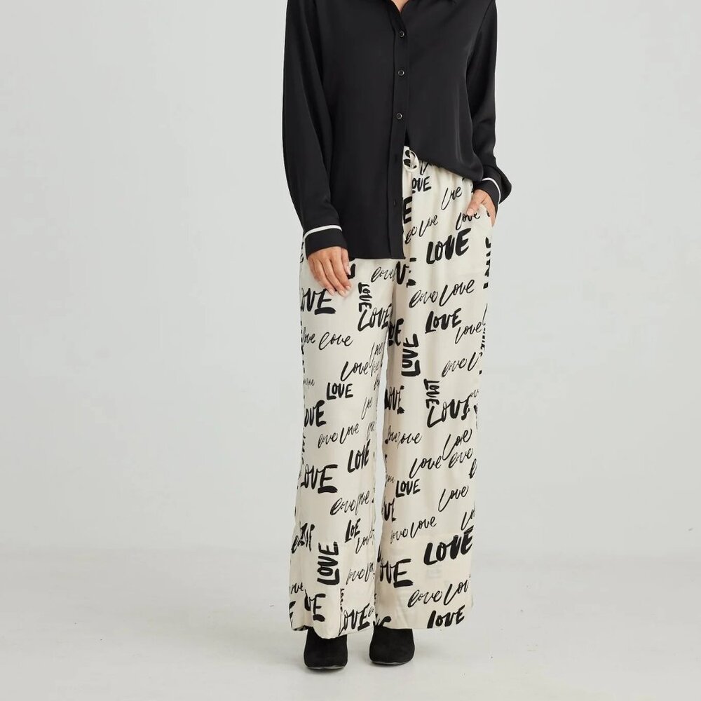 BRAVE+TRUE astrid pant love print